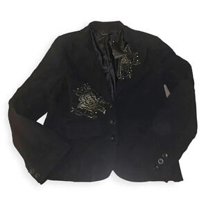 Y2k embroidered blazer